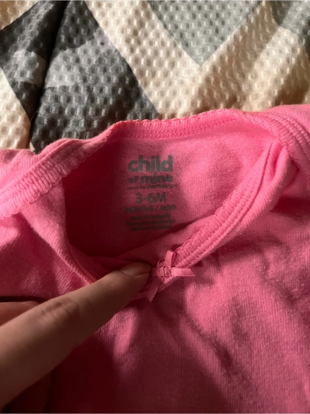Carter's Pink Long-Sleeve Baby One-Piece Bodysuit